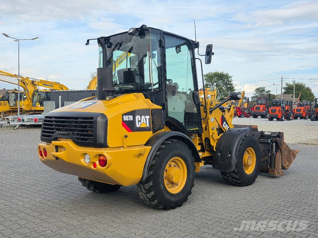 CAT 907H, 2012 ROK, 4100 MTH, ŁYŻKA OTWIERANA + WIDŁY Wheel loaders