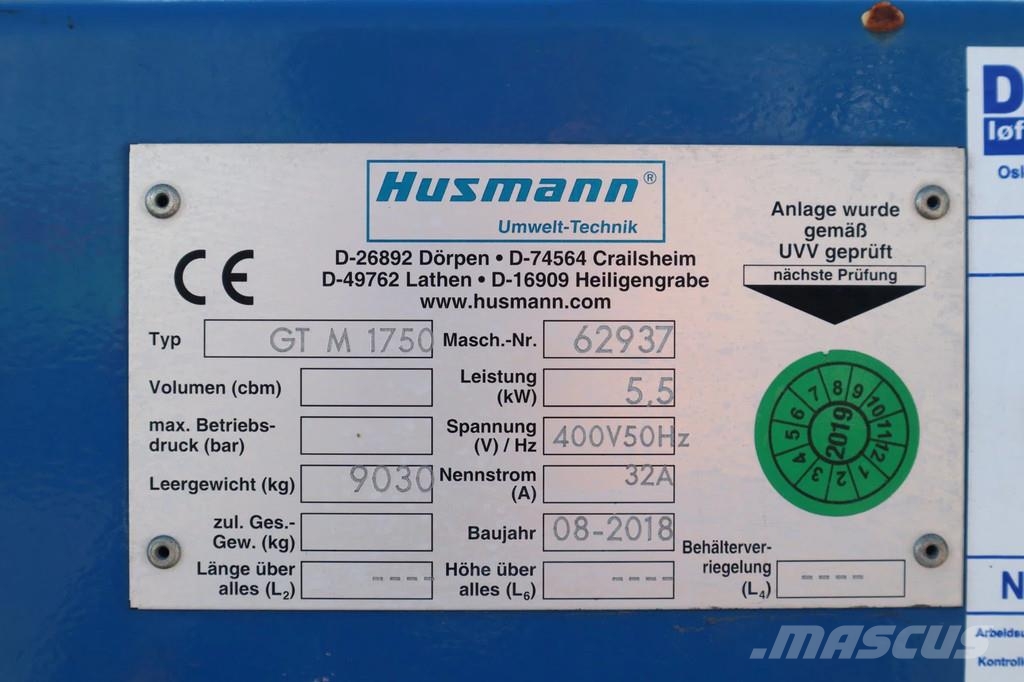 Husmann GT-M 1750 WASTE COMPACTOR | Müll | ABFALL PRESS Avfallspackare