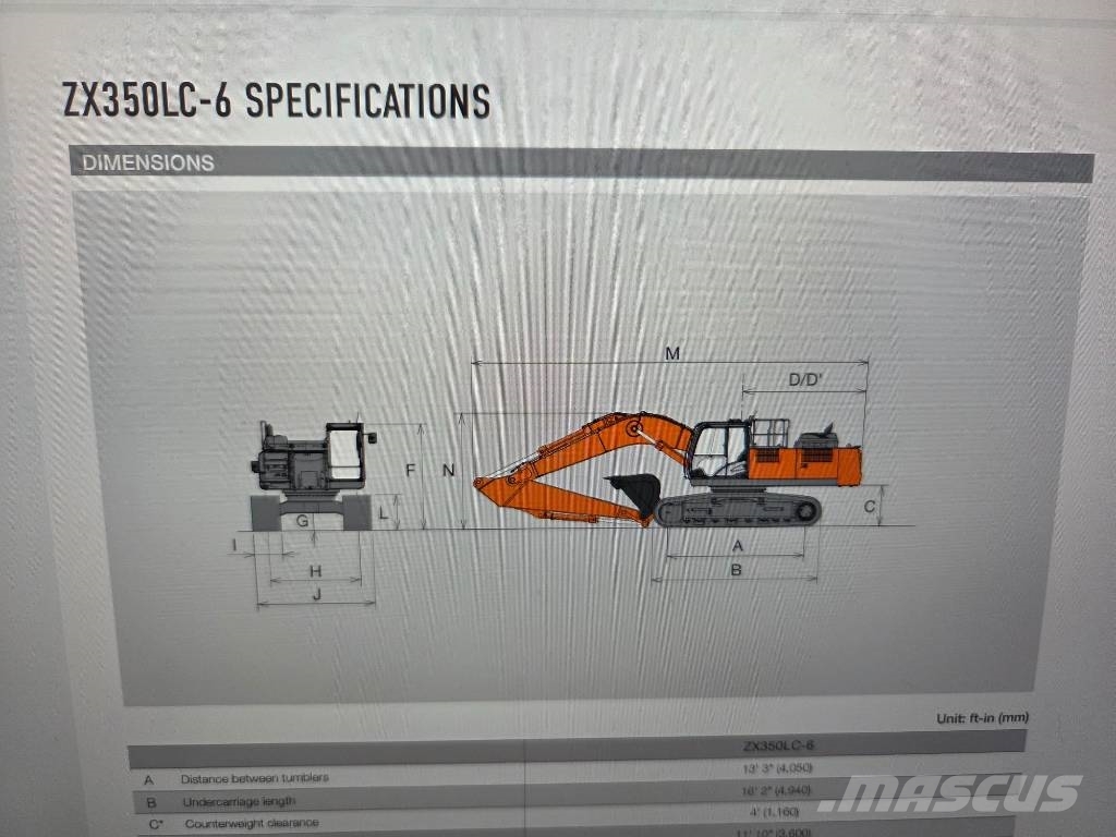 Hitachi ZX 350 LC-6, 2019, 12.535h, new bucket 2,2cm Excavatoare pe șenile