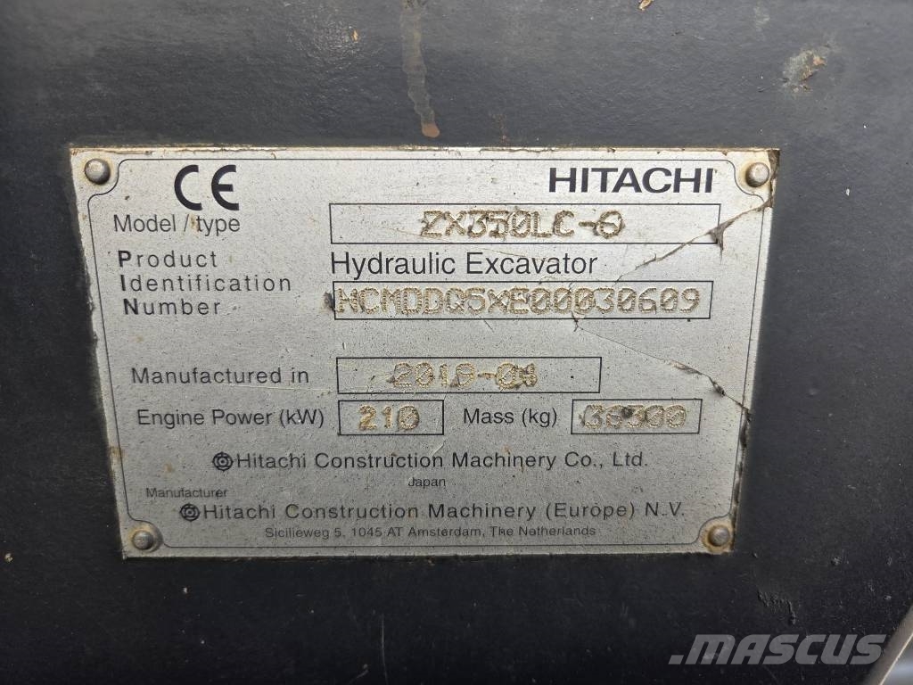 Hitachi ZX 350 LC-6, 2019, 12.535h, new bucket 2,2cm Excavatoare pe șenile
