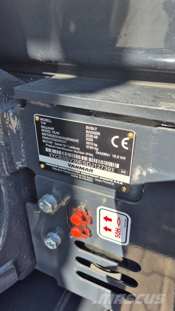 Yanmar SV39-7 Advance NEU mit Powertilt HS03 Minibagger < 7t