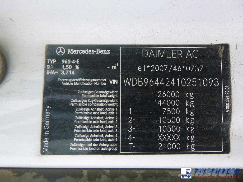 Mercedes-Benz Arocs 2645 6x4 Euro 6 + hydraulics Tahače