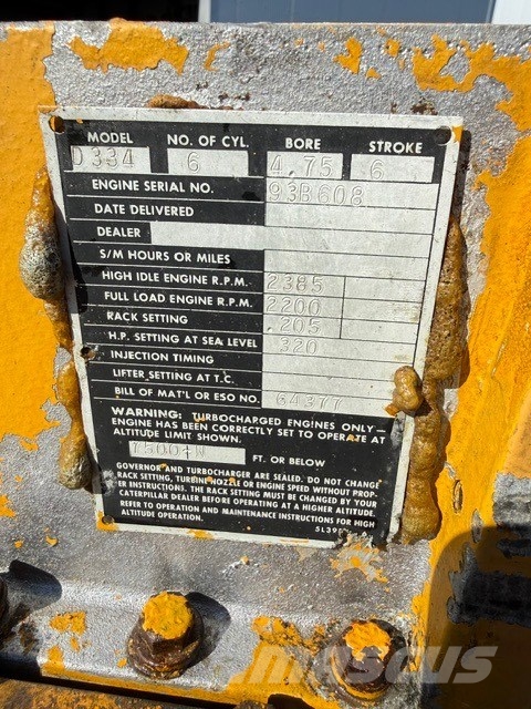 CAT D 334 USED ENGINE + TRANSMISSION MARINE محركات
