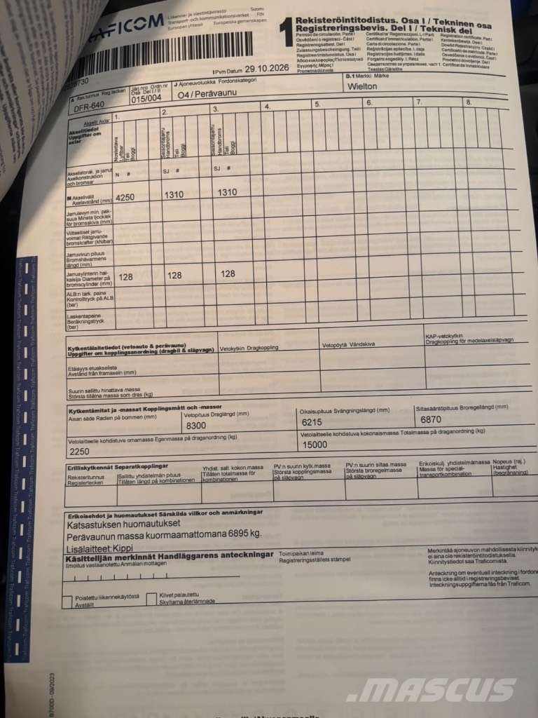Wielton NW-3 نصف مقطورات قلابة