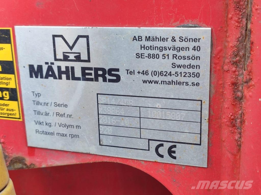 Mählers SP14/45B SIDE WING PLOW / KÜLJE SAHK Snow groomers