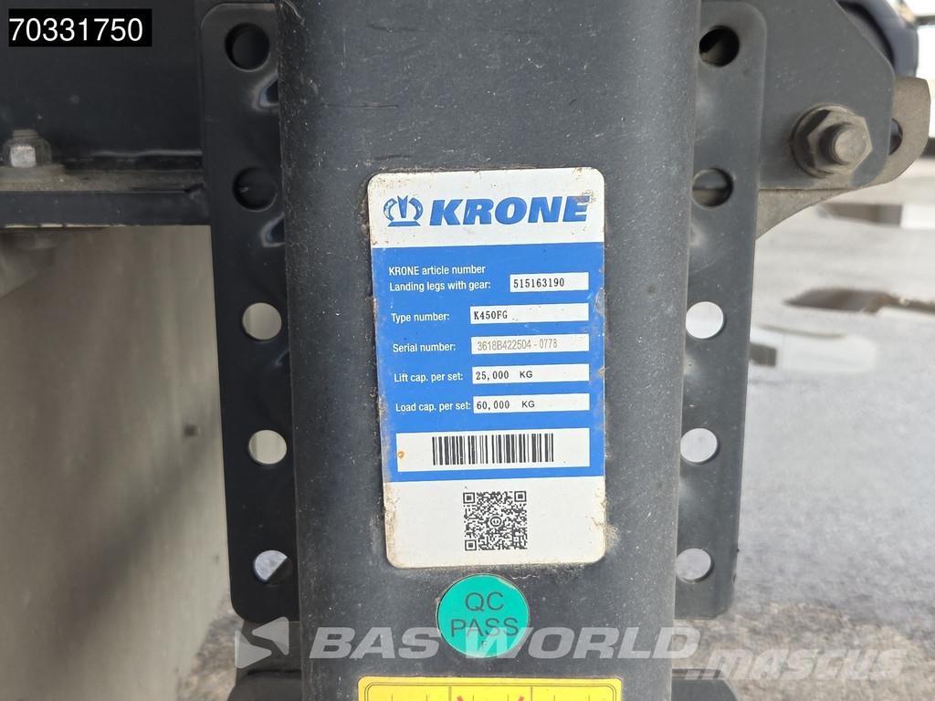 Krone SD 3 axles 2xLift Axle Sliding Roof Palletbox Semirimorchi tautliner
