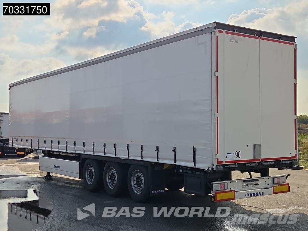 Krone SD 3 axles 2xLift Axle Sliding Roof Palletbox Semirimorchi tautliner
