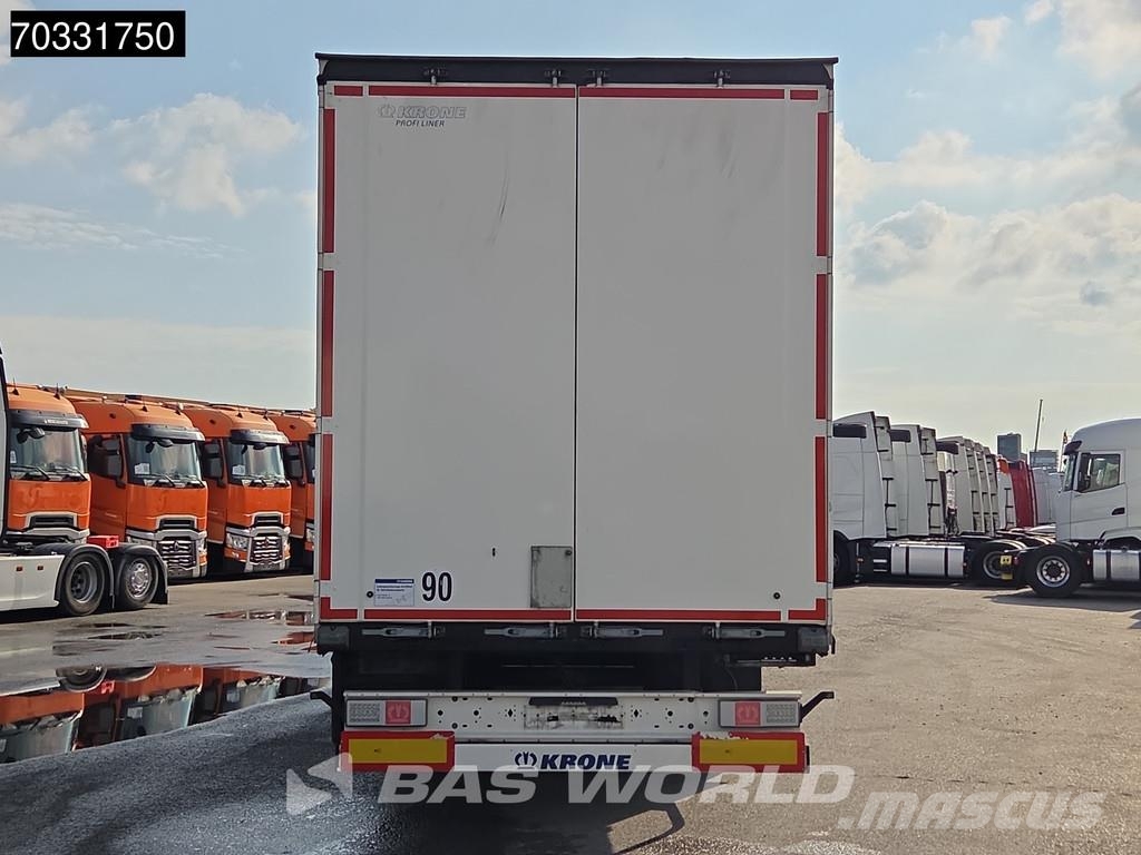 Krone SD 3 axles 2xLift Axle Sliding Roof Palletbox Semirimorchi tautliner