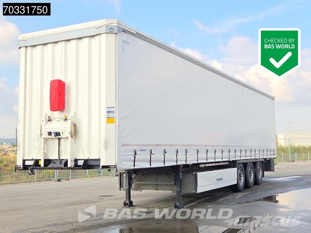 Krone SD 3 axles 2xLift Axle Sliding Roof Palletbox Semirimorchi tautliner