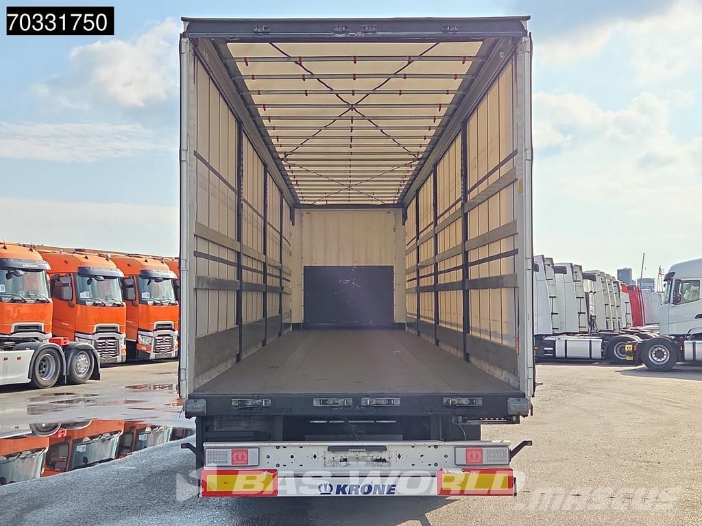 Krone SD 3 axles 2xLift Axle Sliding Roof Palletbox Semirimorchi tautliner