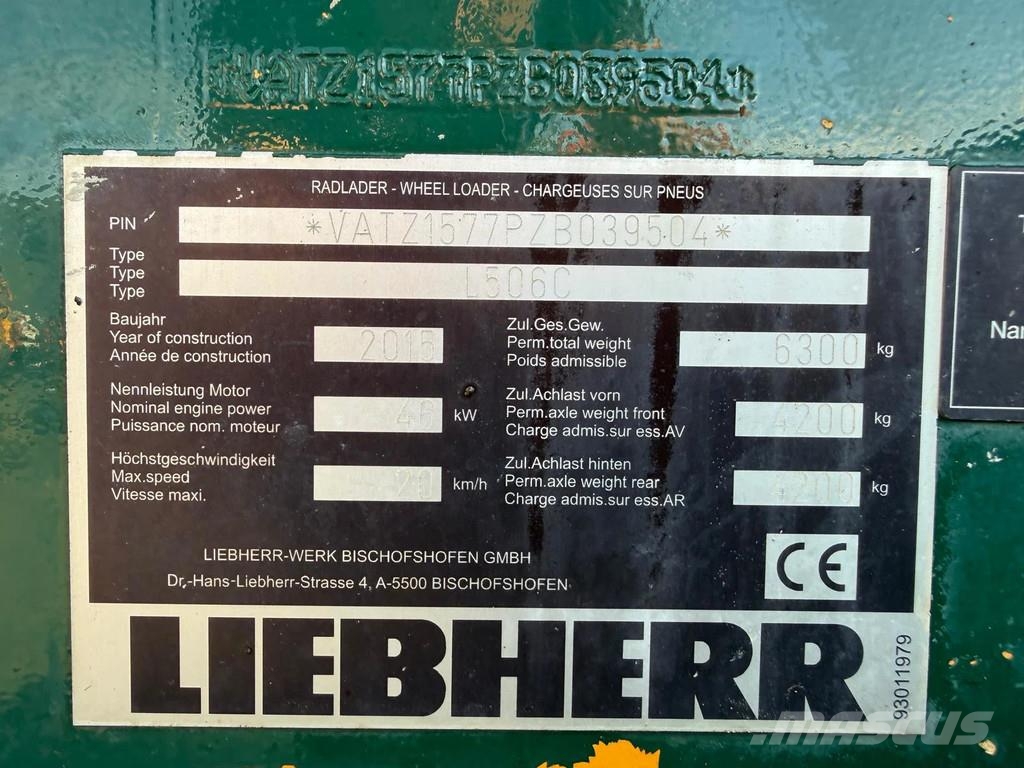 Liebherr L506C Kolesni nakladalci