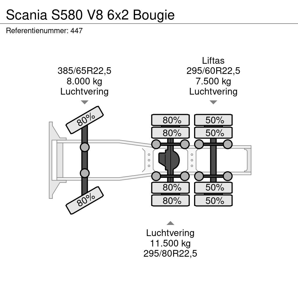 Scania S580 V8 6x2 Bougie Tegljači