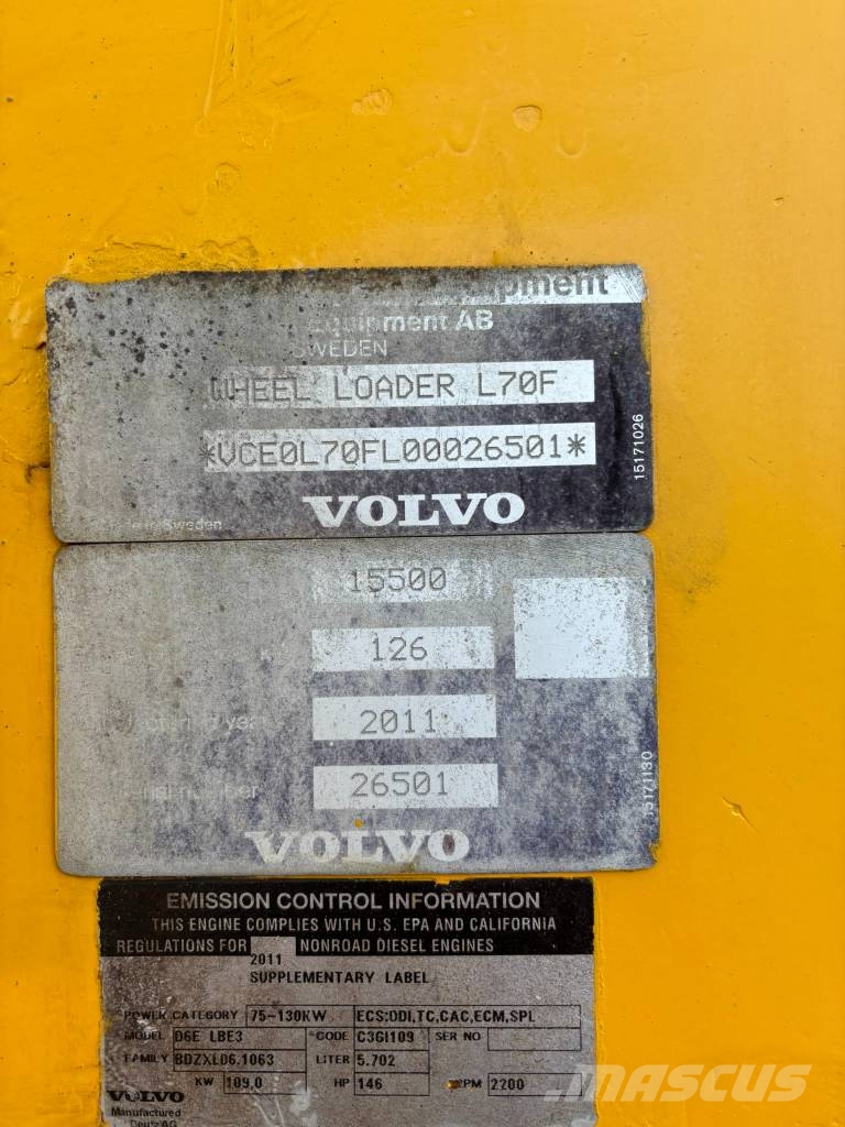 Volvo L 70 F لوادر بعجل