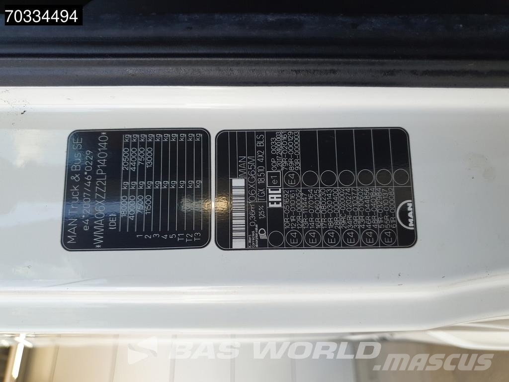 MAN TGX 18.510 4X2 XLX Retarder 2xTanks ACC Standklima وحدات الجر