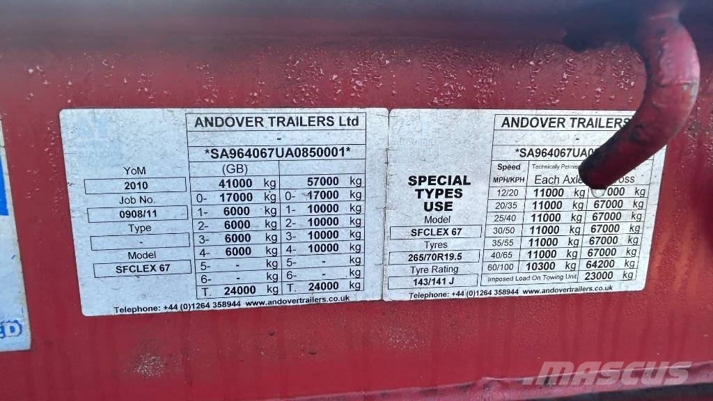 Andover SFCLEX 67 Полуремаркета за превоз на автомобили