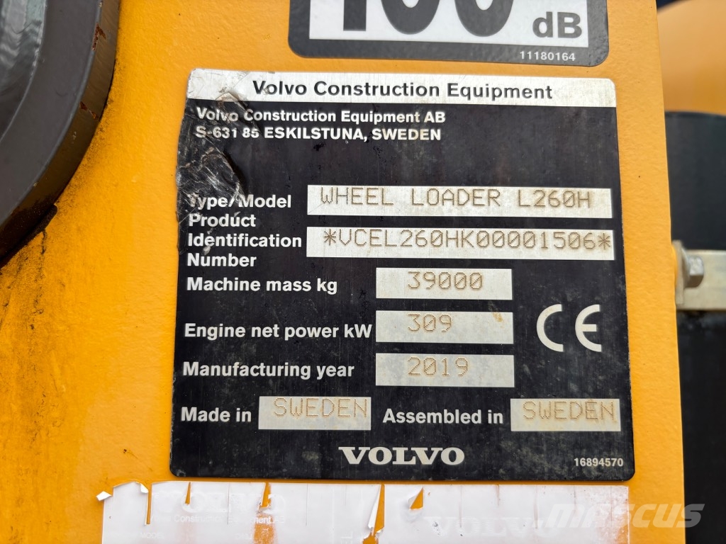 Volvo L 260 H Ładowarki kołowe