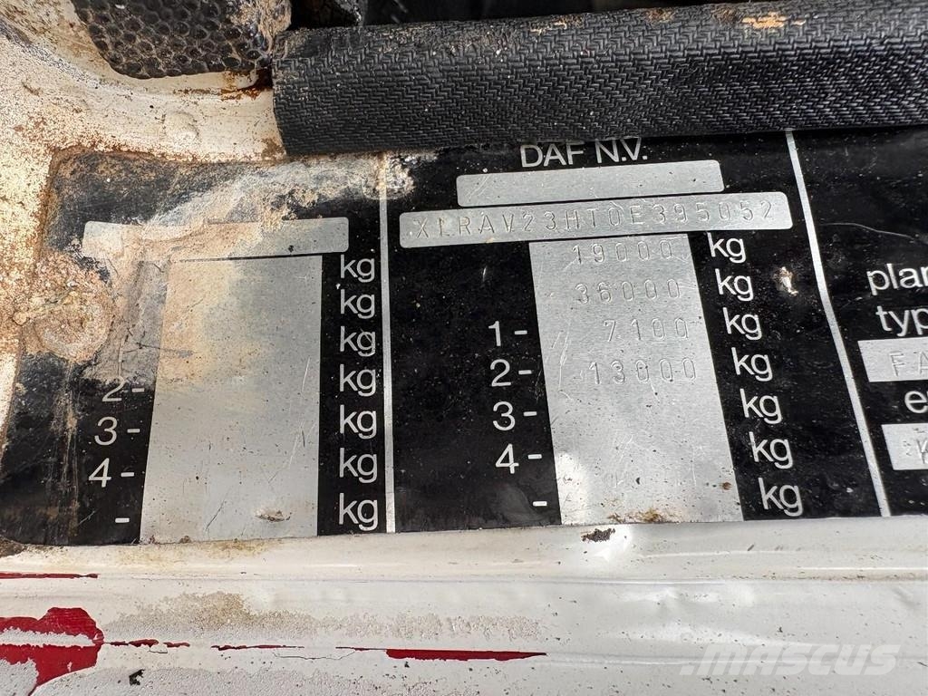 DAF 2300 + PALFINGER PK10500B4---3X EXT. + 4X4 + 3-SID Rabljeni žerjavi za vsak teren