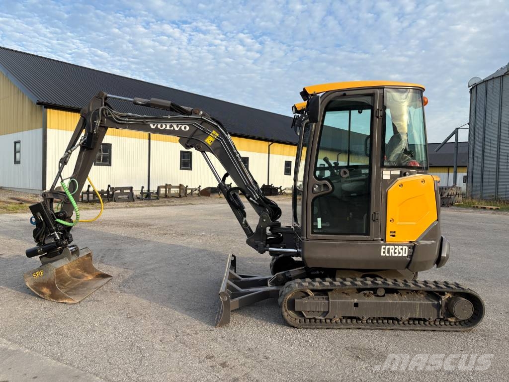 Volvo ECR35D minigrävare, rototilt, svensksåld Minigravere <7t