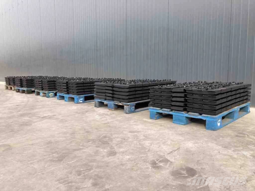 ABG Rubber Asphalt Pads Vikšrai, grandinės ir važiuoklės