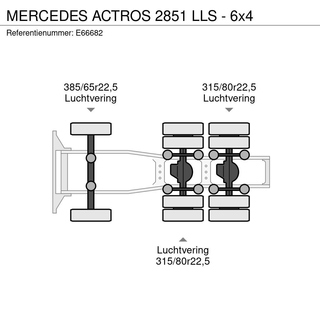 Mercedes-Benz ACTROS 2851 LLS - 6x4 Vilcēji