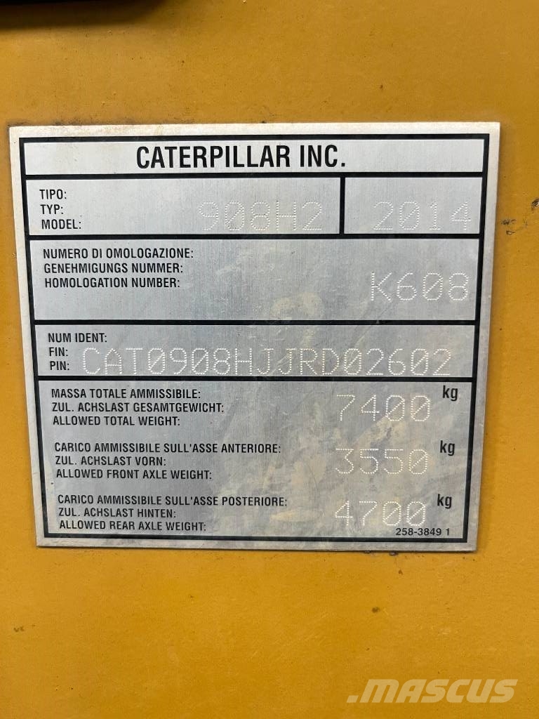 CAT 908 H 2 Kolesni nakladalci