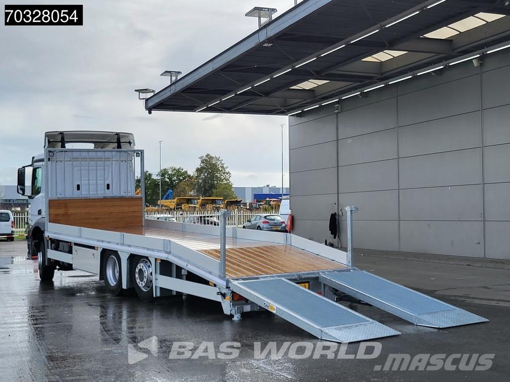 Mercedes-Benz Antos 2735 6X2 Machine transporter Oprijwagen Hydr Автовози