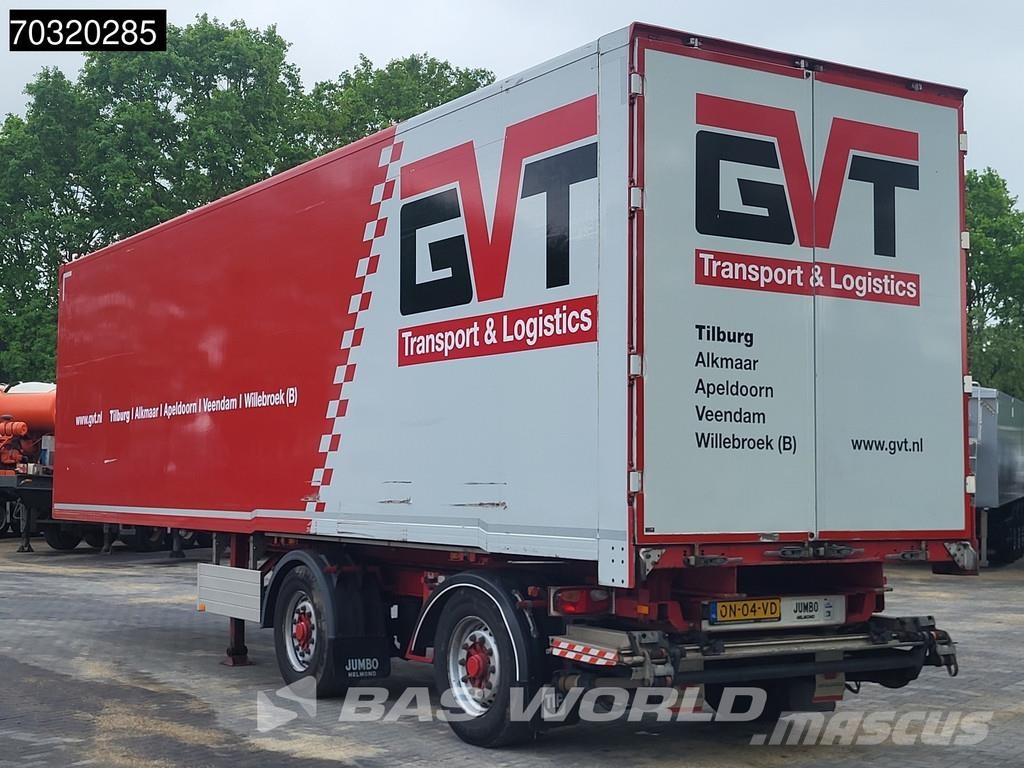 Jumbo T0180 LZV B-Double Tailgate LBW Steering Axle Semi remorque fourgon