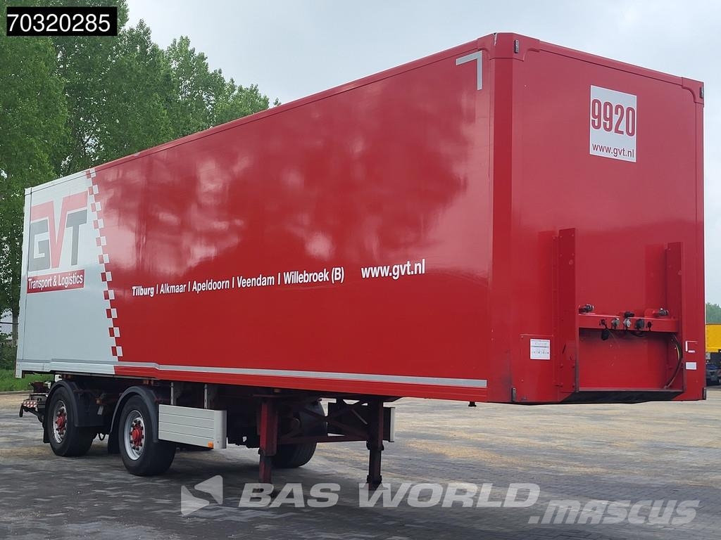 Jumbo T0180 LZV B-Double Tailgate LBW Steering Axle Semi remorque fourgon