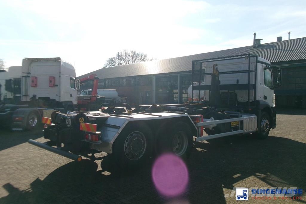 Mercedes-Benz Antos 2543 6x2 Euro 6 Marrel container hook 18t 吊鉤式起重車
