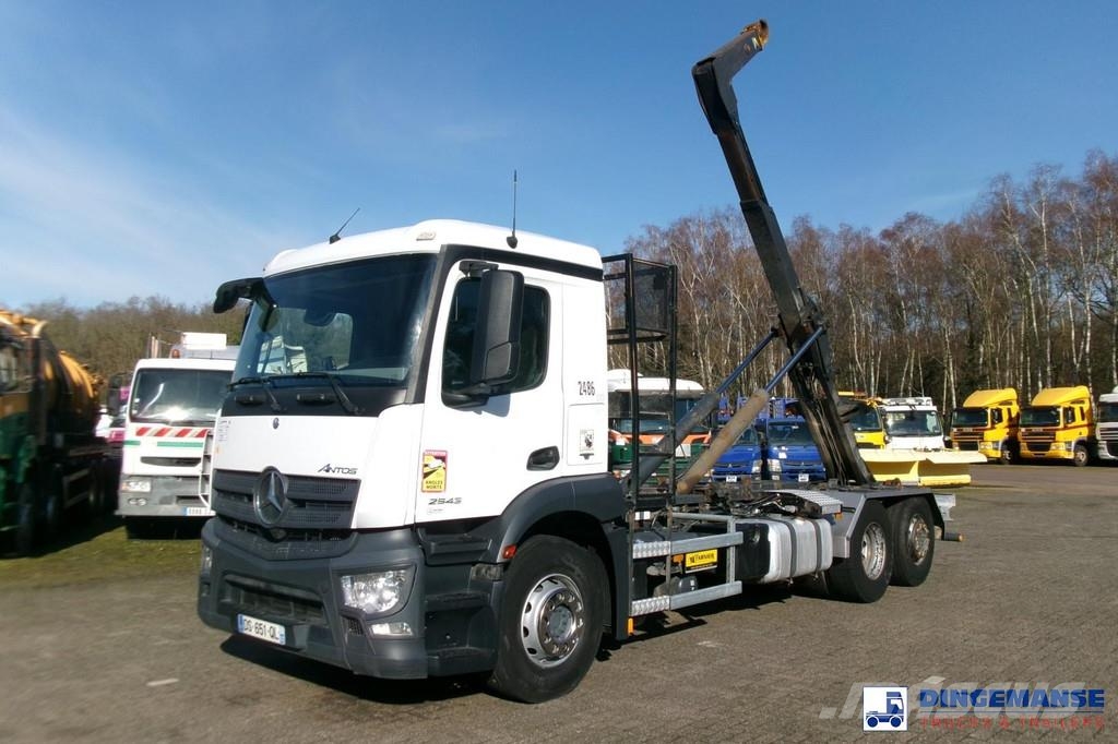 Mercedes-Benz Antos 2543 6x2 Euro 6 Marrel container hook 18t 吊鉤式起重車