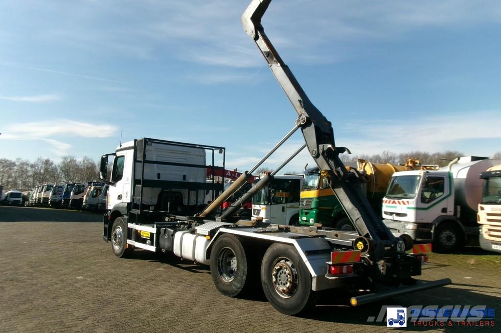 Mercedes-Benz Antos 2543 6x2 Euro 6 Marrel container hook 18t 吊鉤式起重車