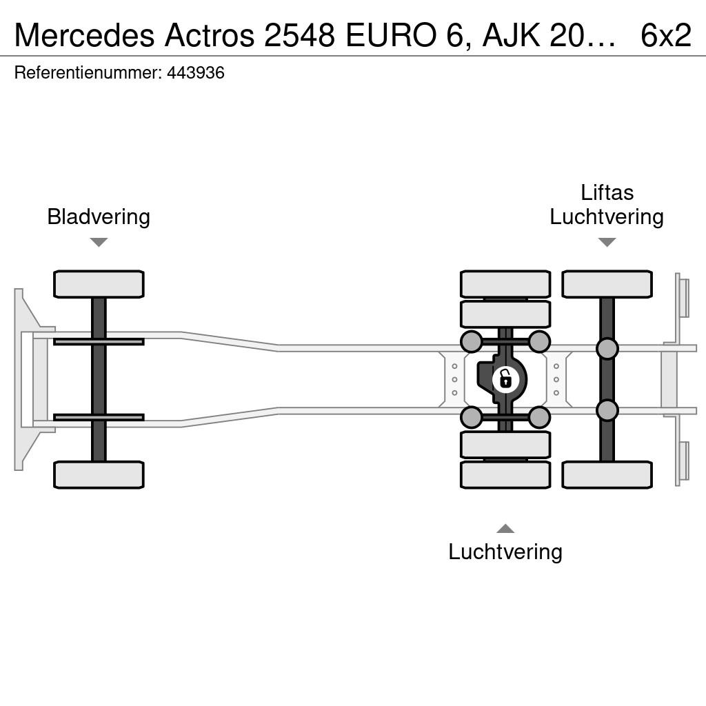 Mercedes-Benz Actros 2548 EURO 6, AJK 20.000 KG アームロール