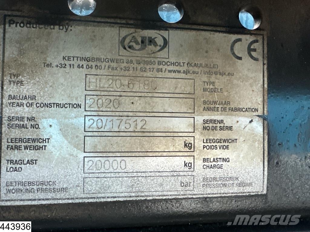 Mercedes-Benz Actros 2548 EURO 6, AJK 20.000 KG アームロール