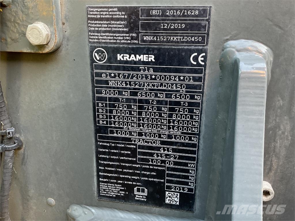 Kramer KT407 Teleskopski viličarji