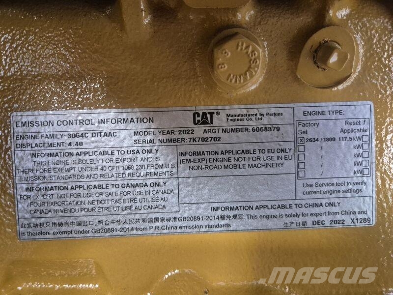 CAT 3054C DITAAC Engines