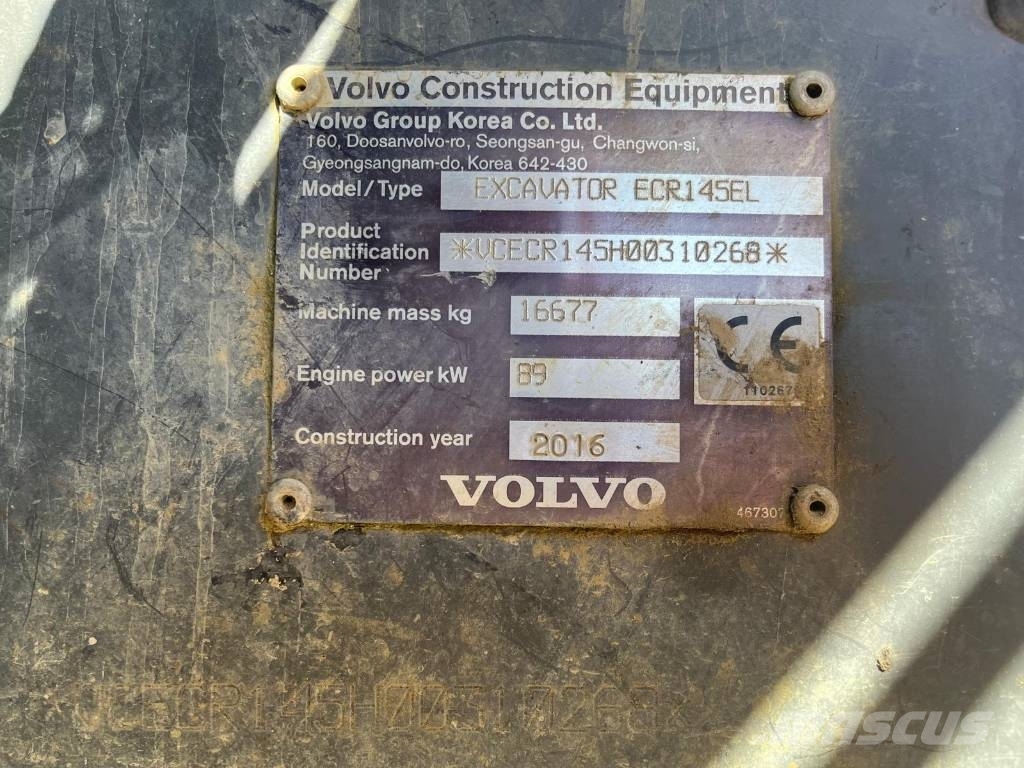 Volvo ECR145EL Гусеничні екскаватори
