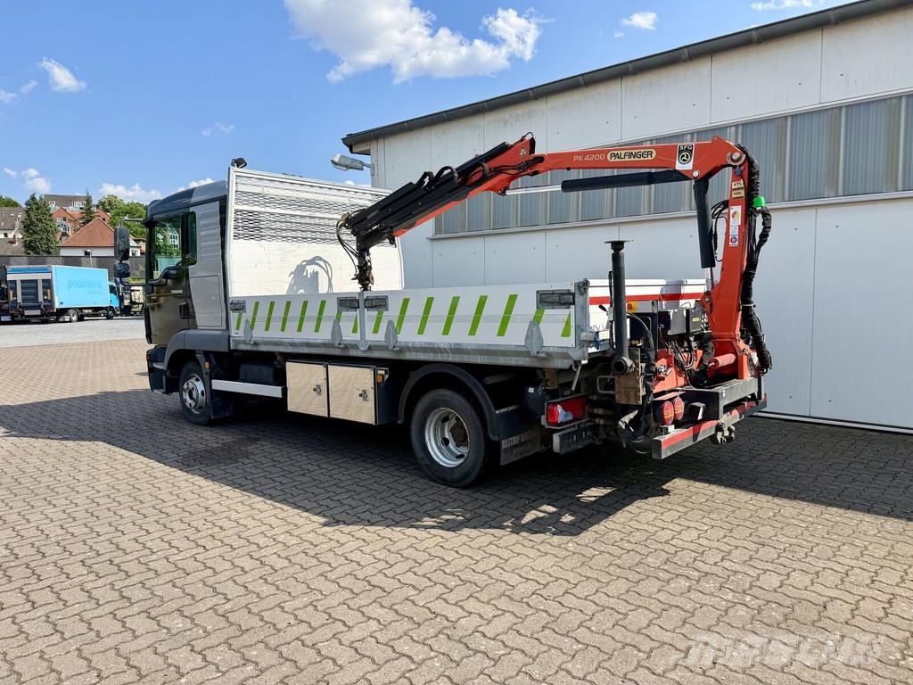 MAN TGL 8.180 3 Seitenkipper mit abnehmbaren Heckkran Kranwagen