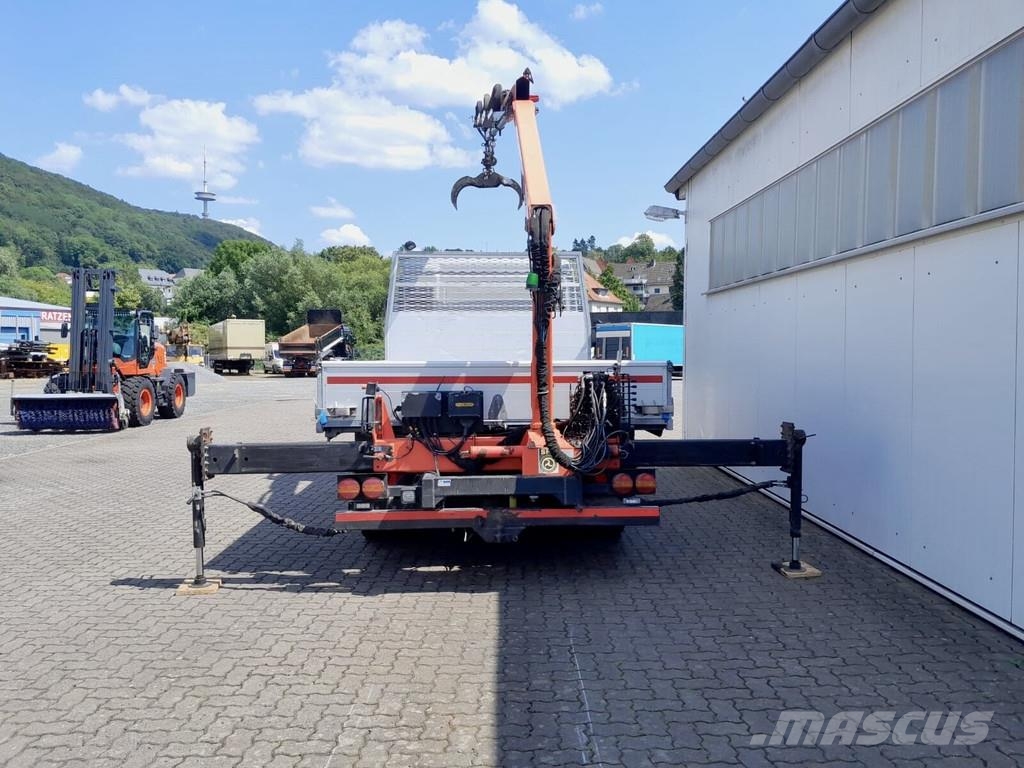 MAN TGL 8.180 3 Seitenkipper mit abnehmbaren Heckkran Kranwagen