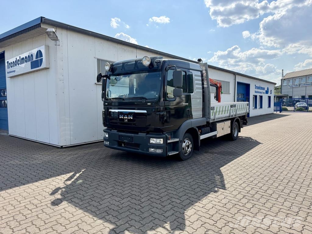 MAN TGL 8.180 3 Seitenkipper mit abnehmbaren Heckkran Kranwagen