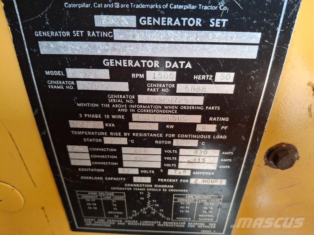 CAT 3408 CAT Diesel generatoren
