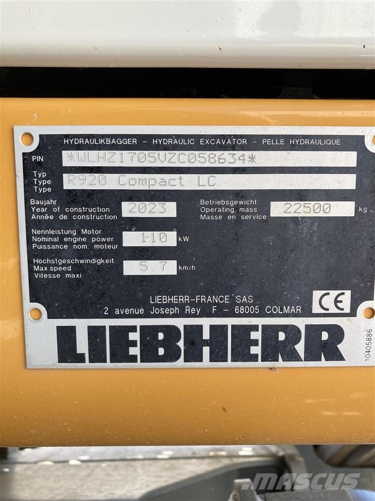 Liebherr R 920 Compact Litronic Pelle sur chenilles