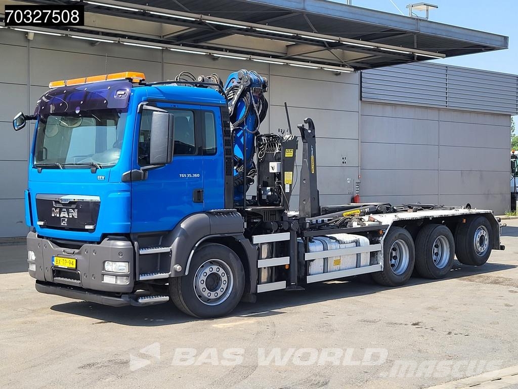 MAN TGS 35.360 TGS 8X4 Palfinger Q170Z95TR Z-Crane + H Camiones elevadores de gancho