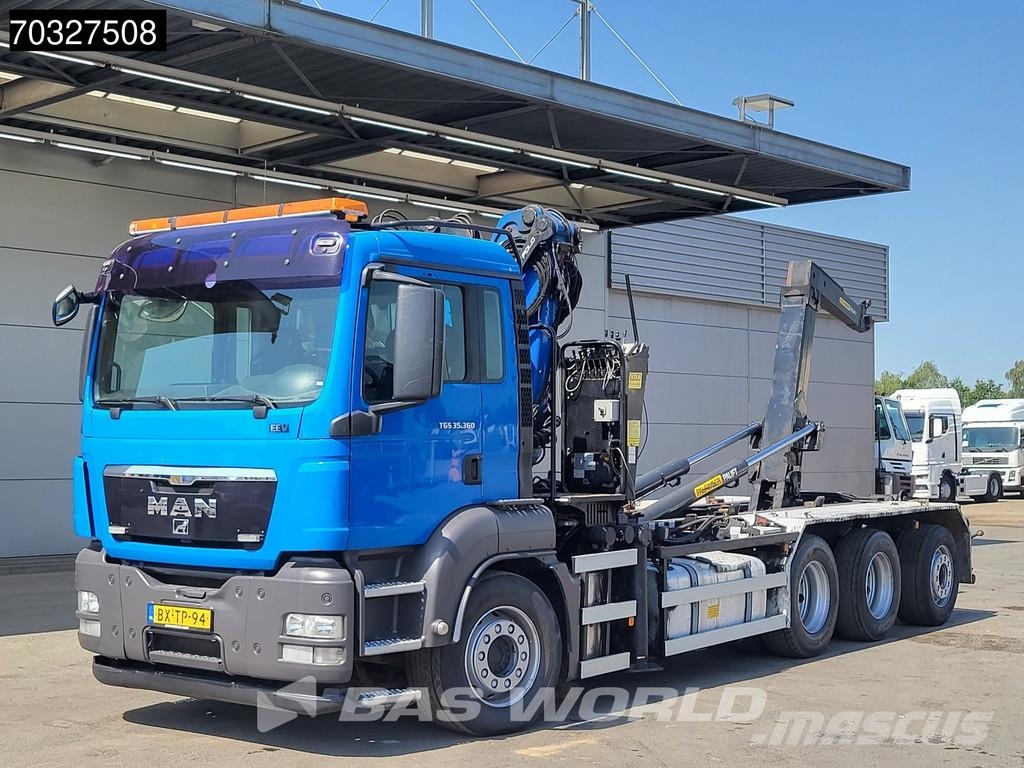 MAN TGS 35.360 TGS 8X4 Palfinger Q170Z95TR Z-Crane + H Hakowce