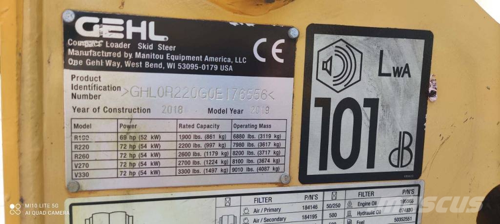 Gehl R 220 Skid steer loderler