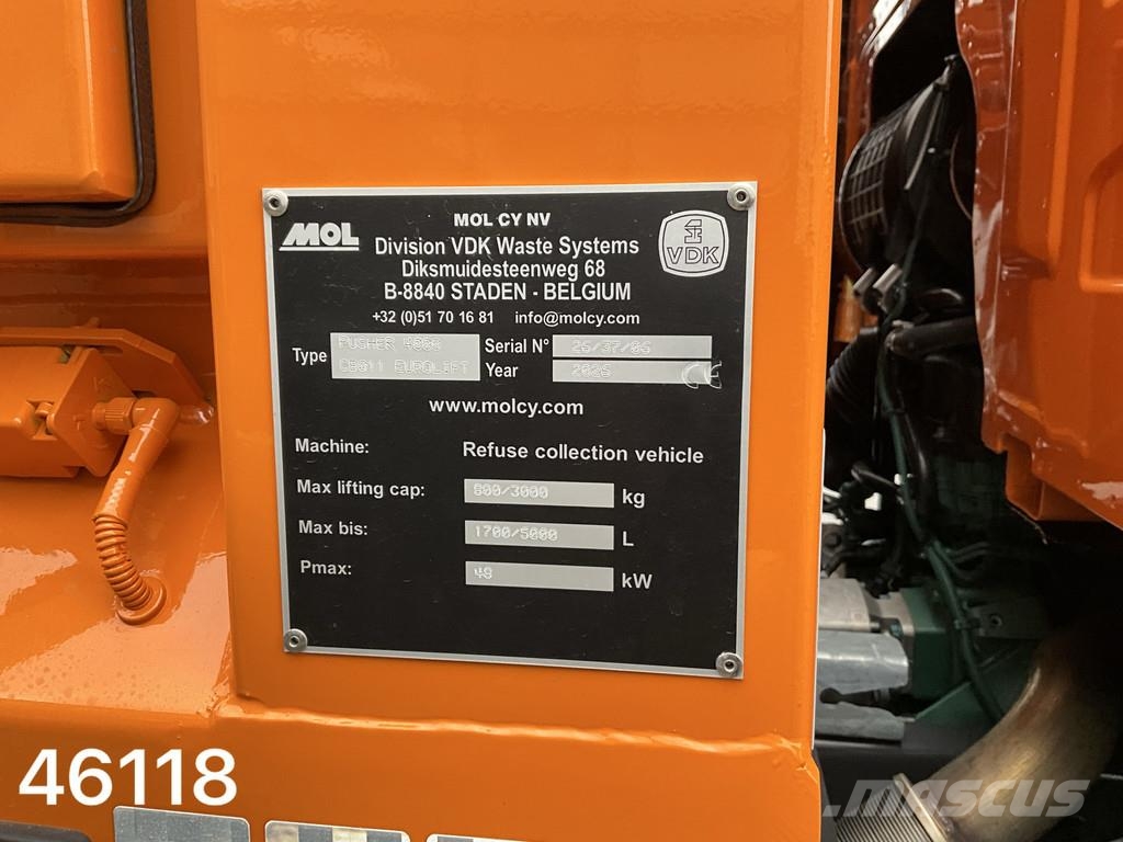 Volvo FE 350 VDK 23m³ + AE weegsysteem Prügiautod