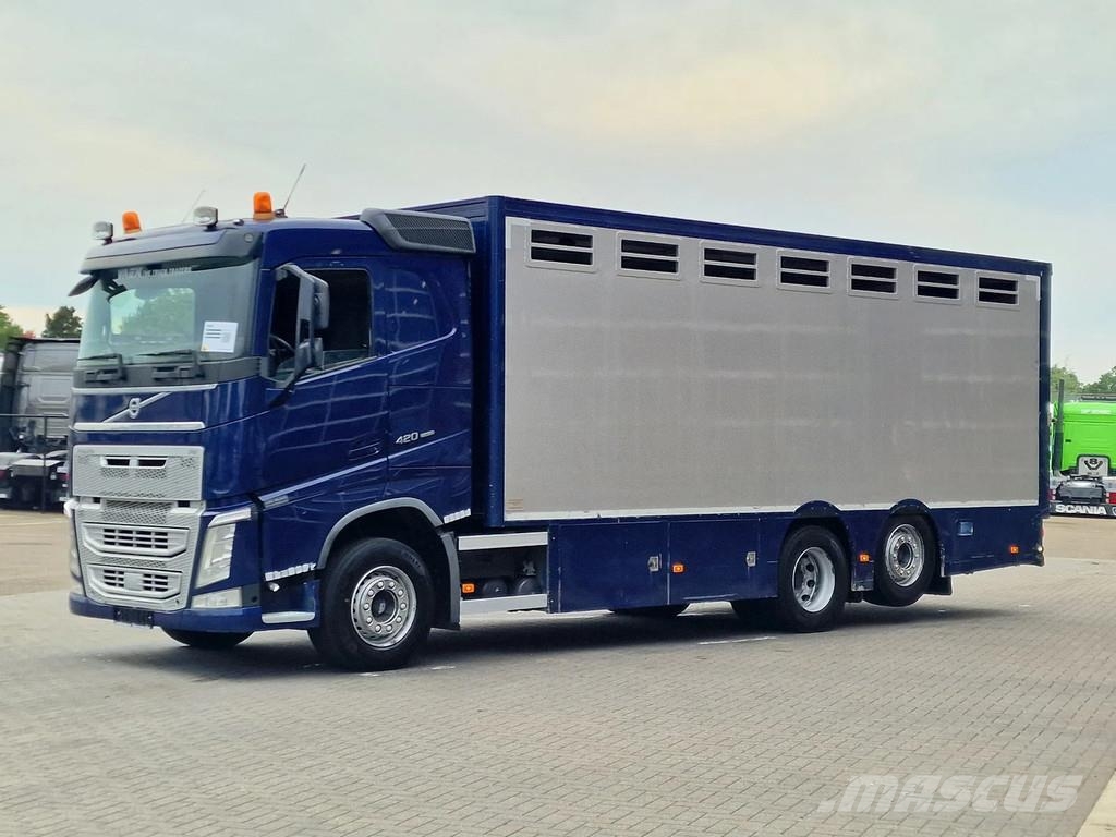 Volvo FH 13.420 6x2 - 1 deck livestock - Manual gearbox Tovornjaki za prevoz živine