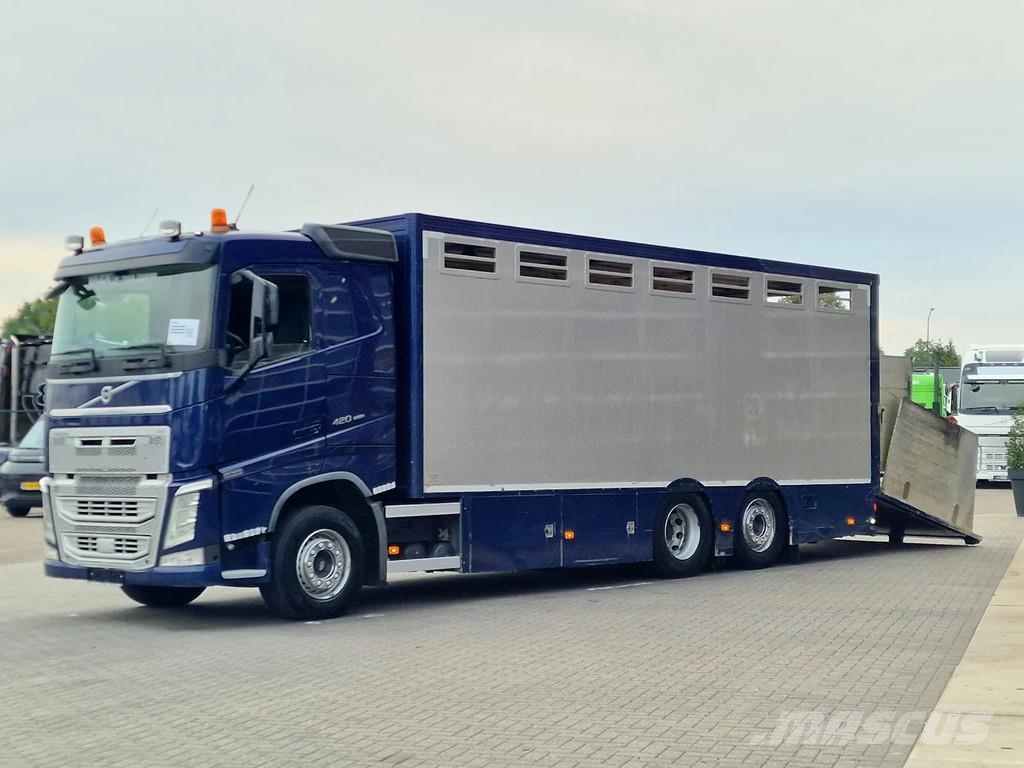 Volvo FH 13.420 6x2 - 1 deck livestock - Manual gearbox Tovornjaki za prevoz živine