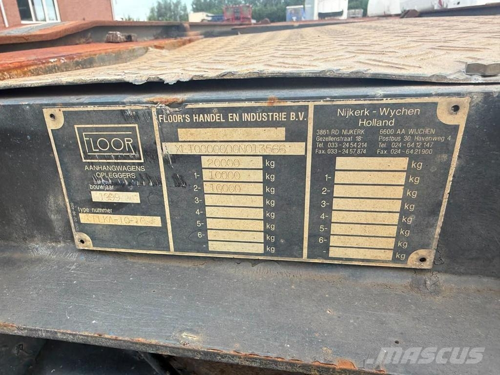 Floor FLKA-10-10 2 AXLE BPW - TIPPER CHASSIS Containerchassis
