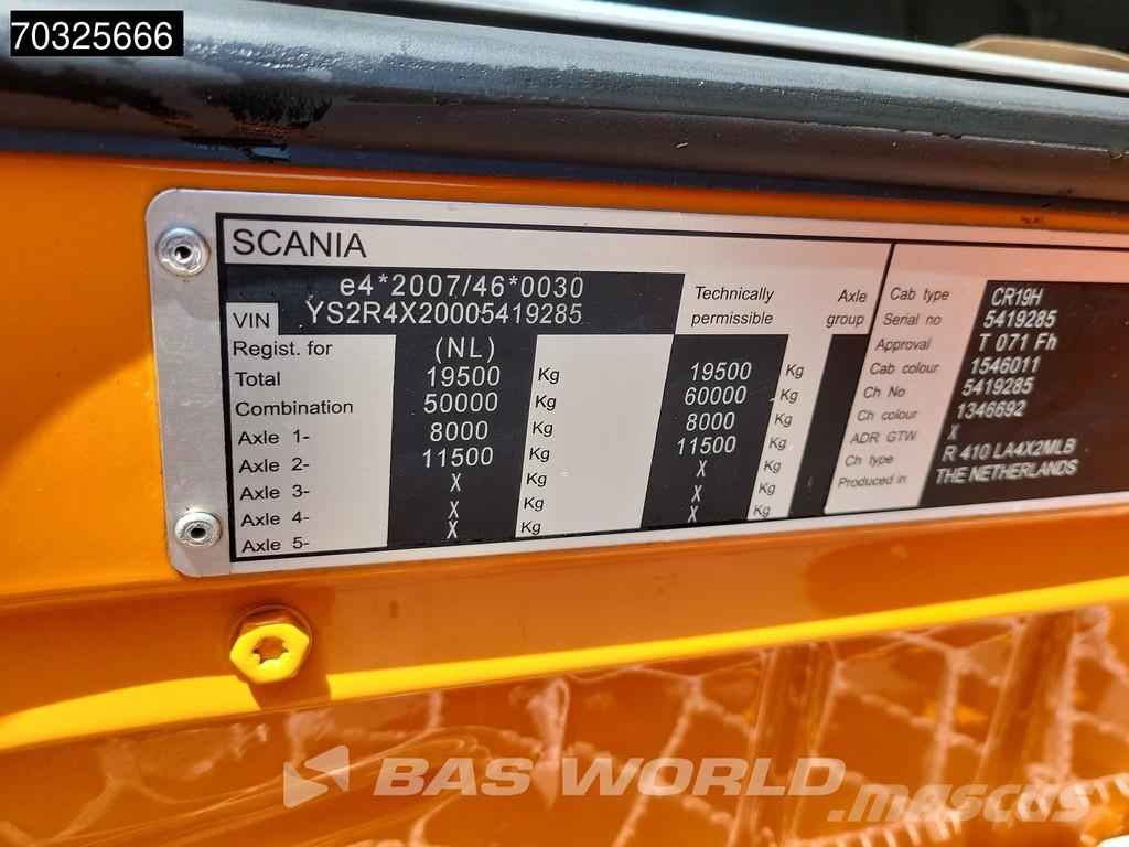 Scania R410 4X2 NL-Truck Retarder Full-Air 2x Tanks Stand 트랙터 유닛