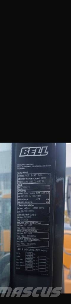 Bell B 45 E (Unused - With Tailgate) Knik dumptrucks